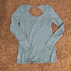 Nux mint green long sleeve work out shirt